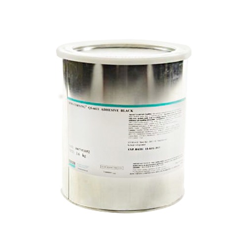 Q3-6611 Silicone Adhesive Black 3.6 kg Pail